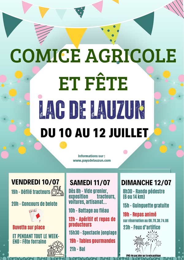 Fête au lac de Lauzun