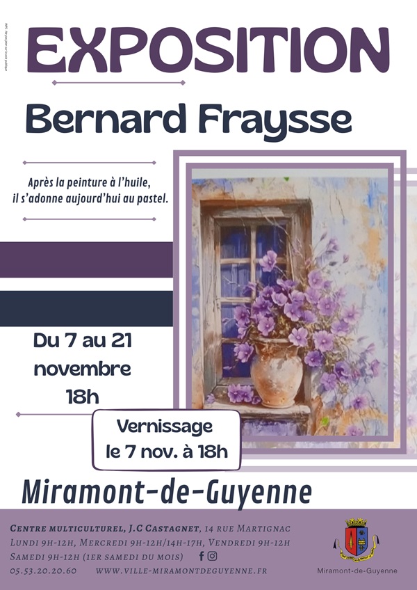 Exposition de peinture - Bernard FRAYSSE
