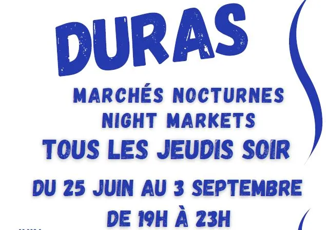 Marché nocturne à Duras - Crédit: Info tourisme duras | CC BY-NC-ND 4.0