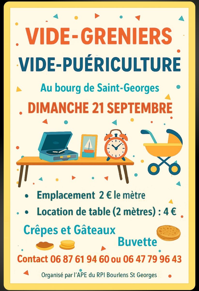 Vide Greniers Vide Puériculture