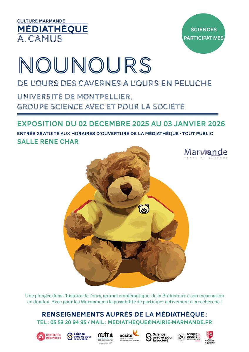 Exposition « Nounours : de l'ours des cavernes ...