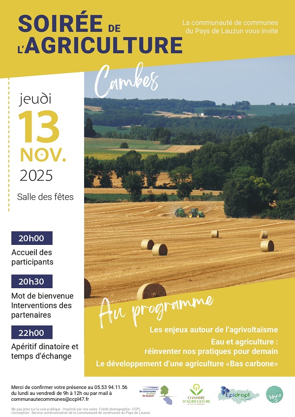 Soirée de l'agriculture