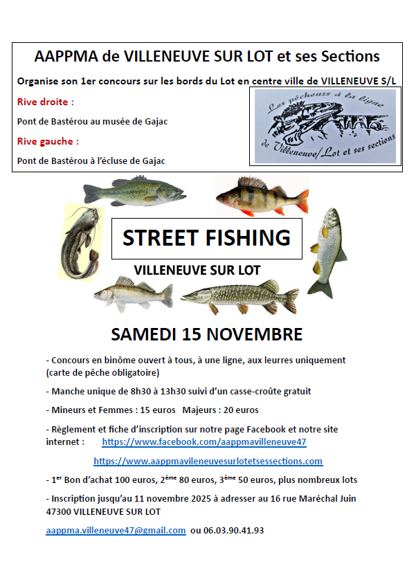Street fishing Villeneuve