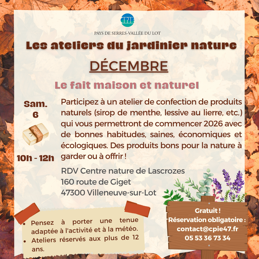 Atelier : Le fait maison et naturel