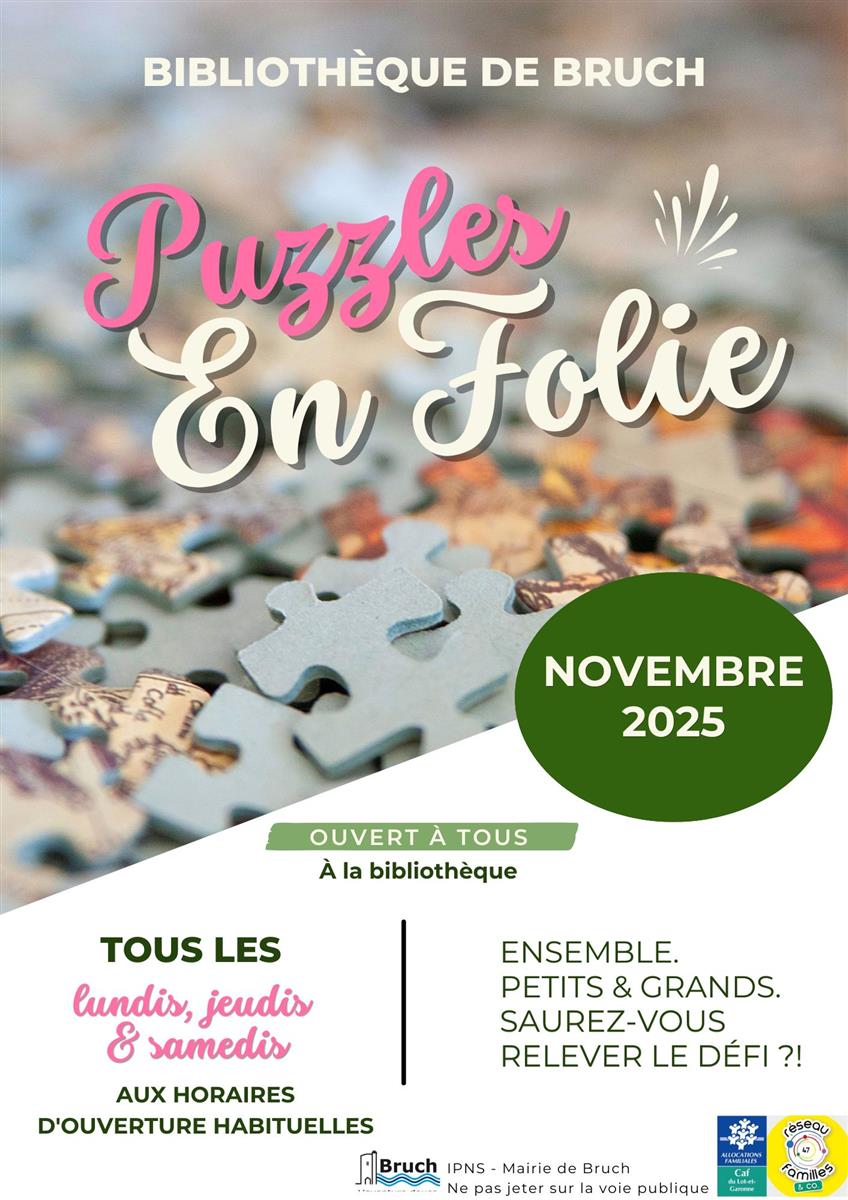 Puzzles en folie!