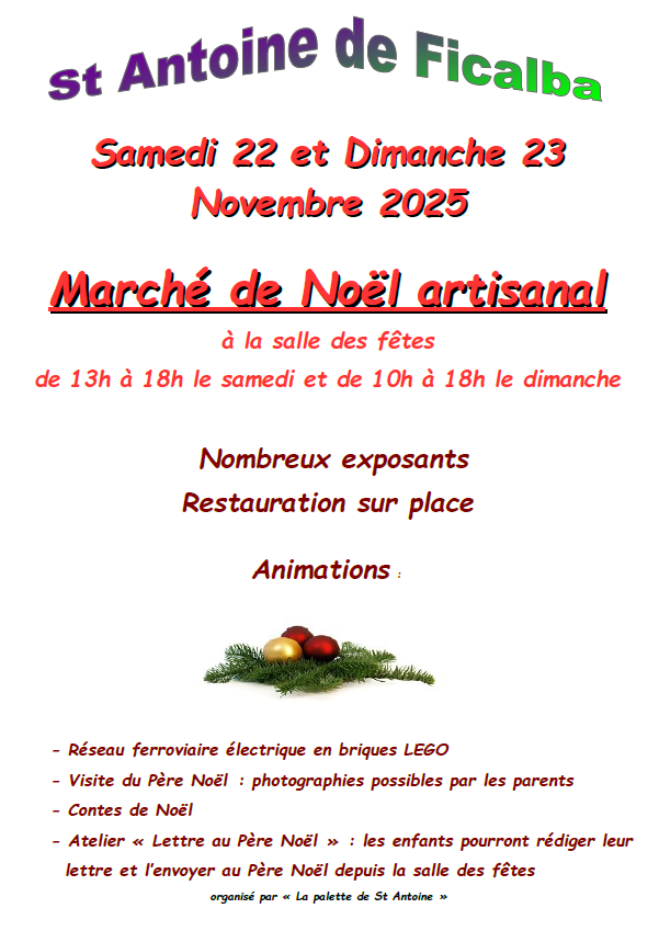 Marché de Noël artisanal