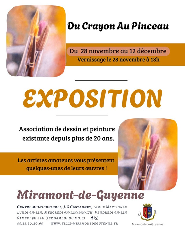 Exposition de peinture - Du Crayon au Pinceau