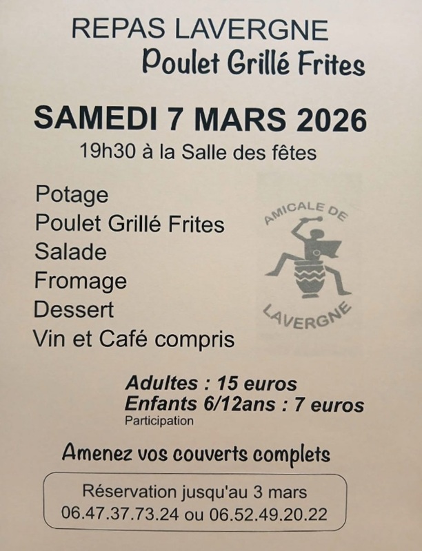 Repas poulet grillé-frites