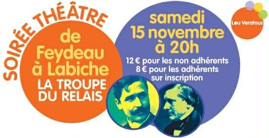 Soirée théâtre de Feydeau à Labiche