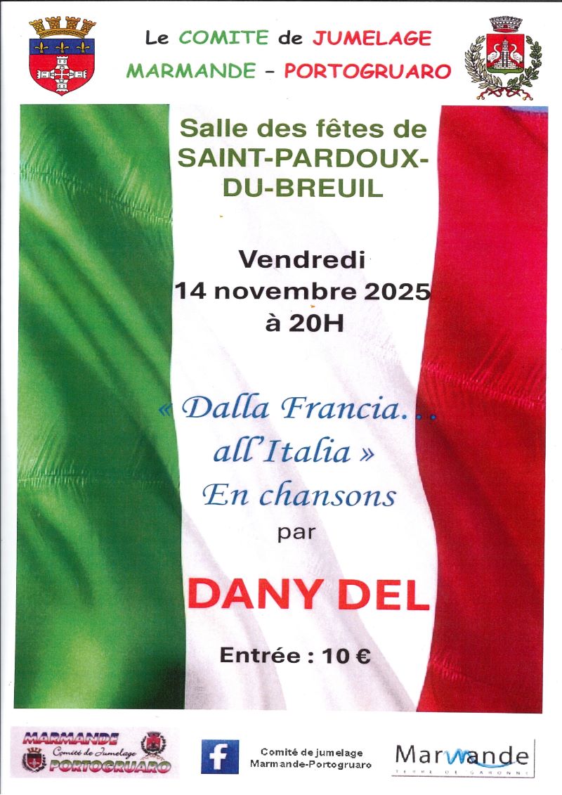 Dalla Francia all'Italia en chansons par DANY DEL
