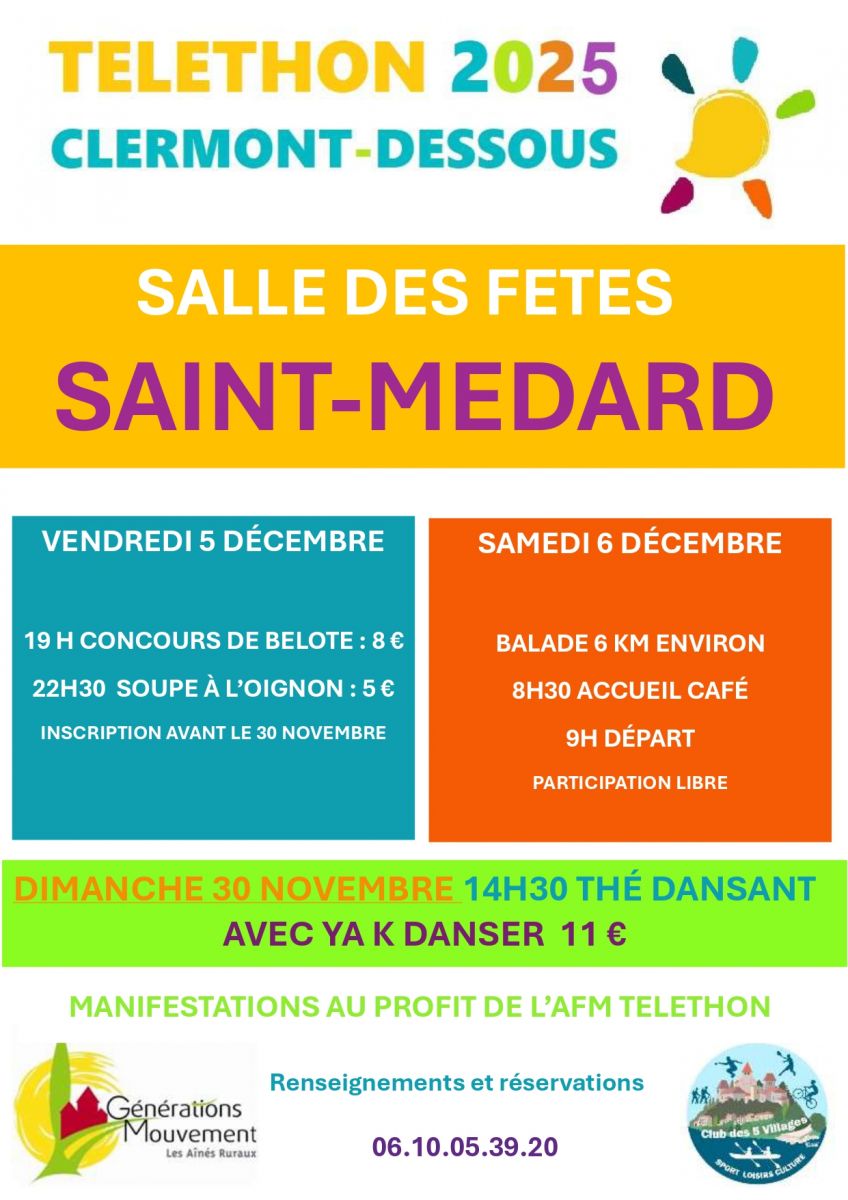 Téléthon à Saint-Médard