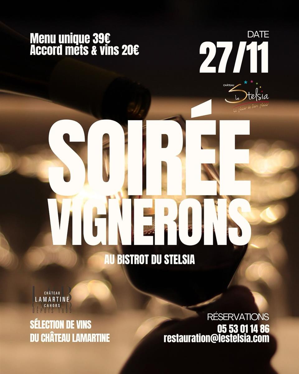 Soirée vignerons au bistrot du Stelsia