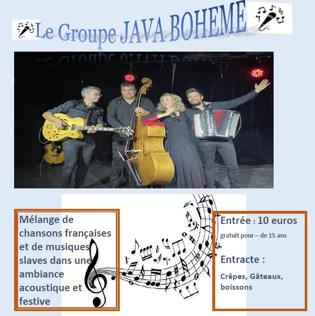 Soirée Concert avec Java Bohème