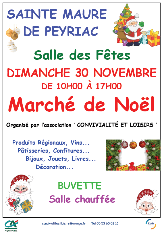 Marché de Noël de Sainte-Maure-de-Peyriac