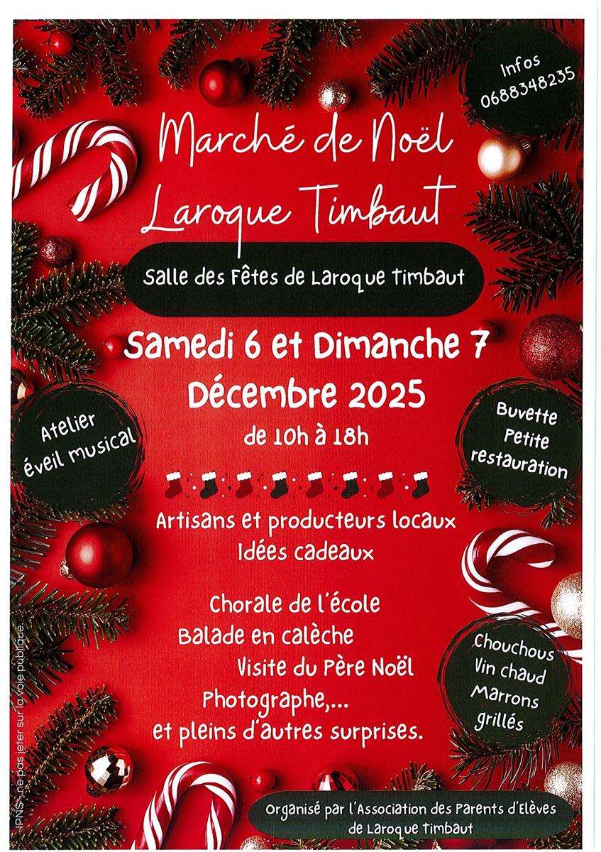 Marché de Noël à Laroque-Timbaut