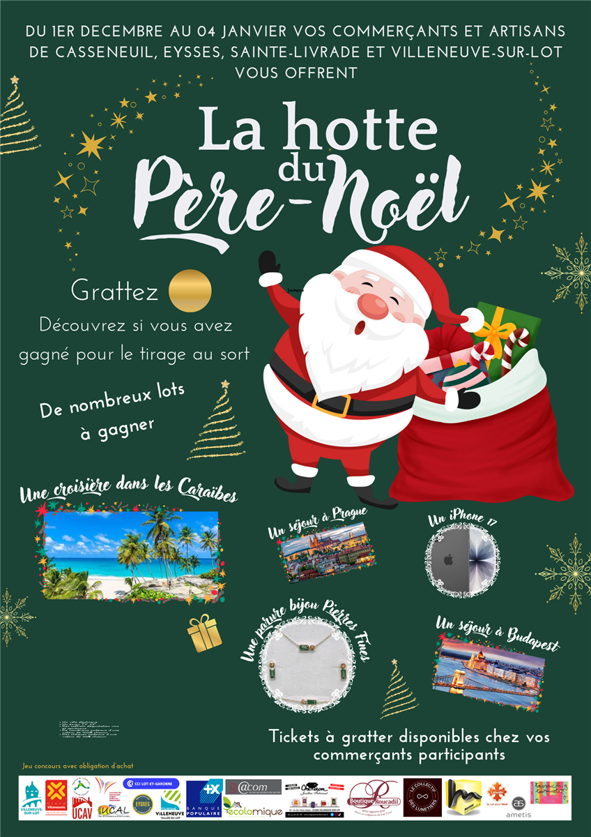 La Hotte du Père Noël - Noël avec vos commerçants