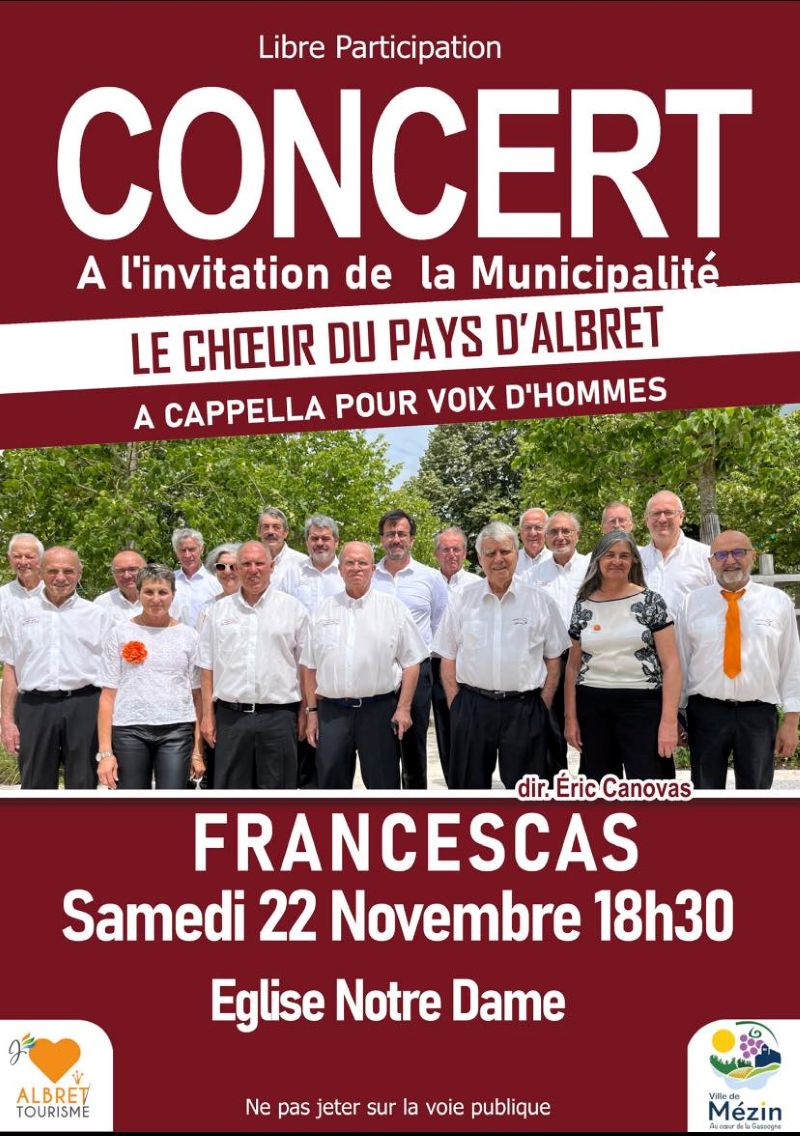 Concert du Choeur du Pays d'Albret