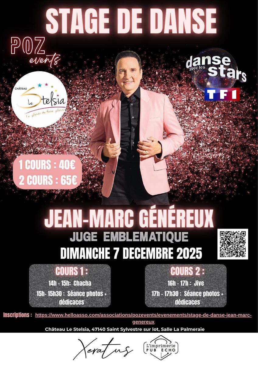 Stage de danse avec Jean-Marc Généreux