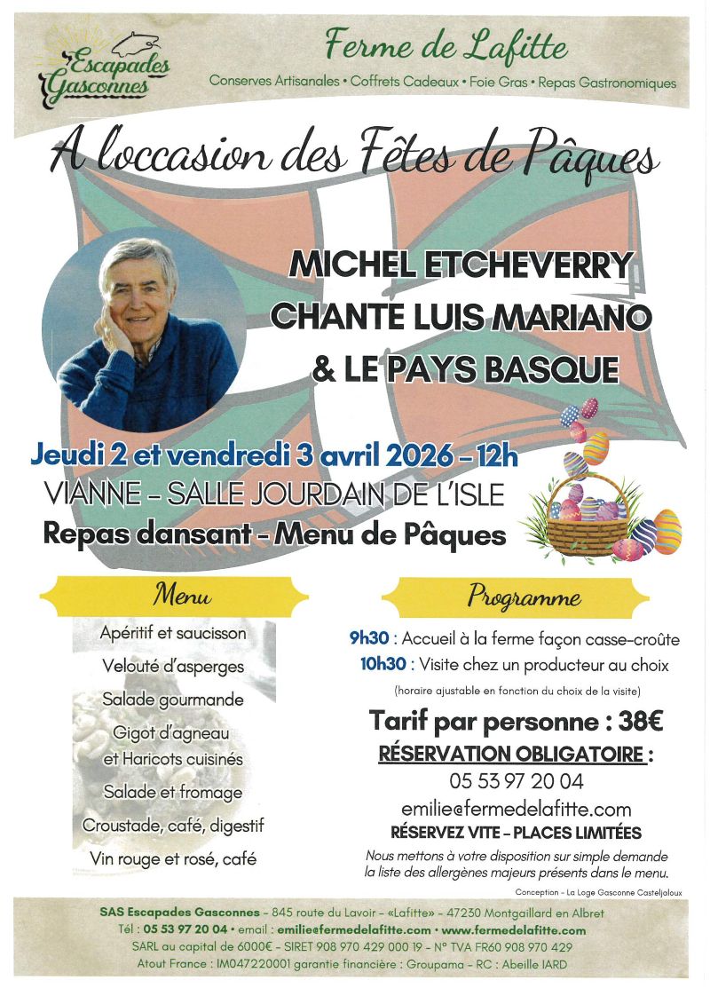 Fêtes de Pâques avec Michel Etcheverry et la F ...
