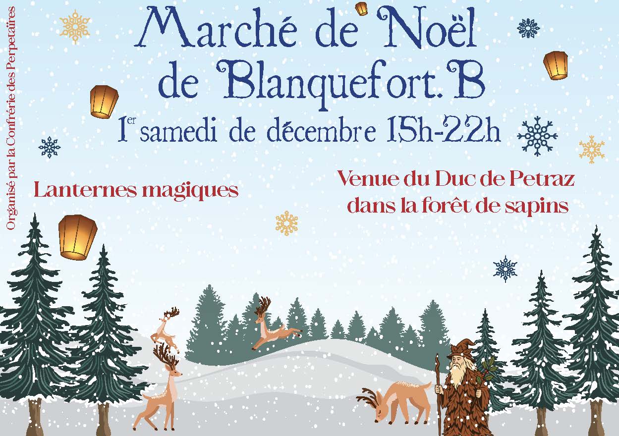 Marché de Noël et venue du Duc de Pétraz, pers ...