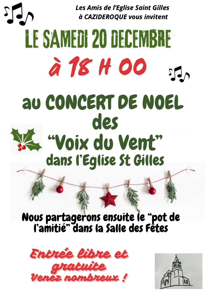 CONCERT CHANTS DE NOEL PAR LA CHORALE "les voi ...