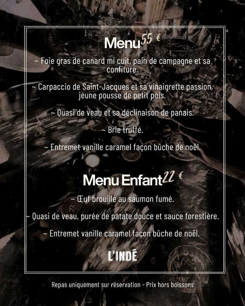 Soirée du Reveillon à l'Indé