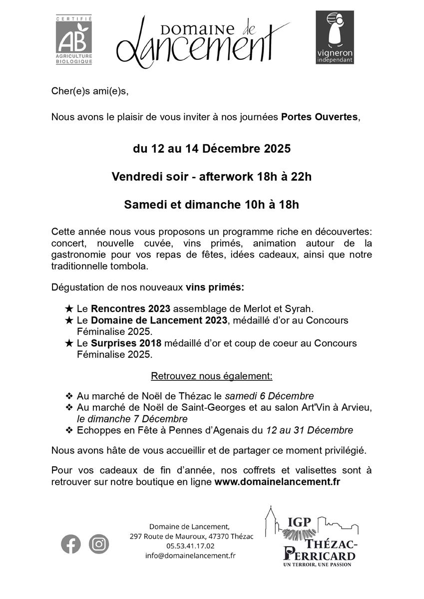 Journée portes ouvertes "Domaine de lancement"