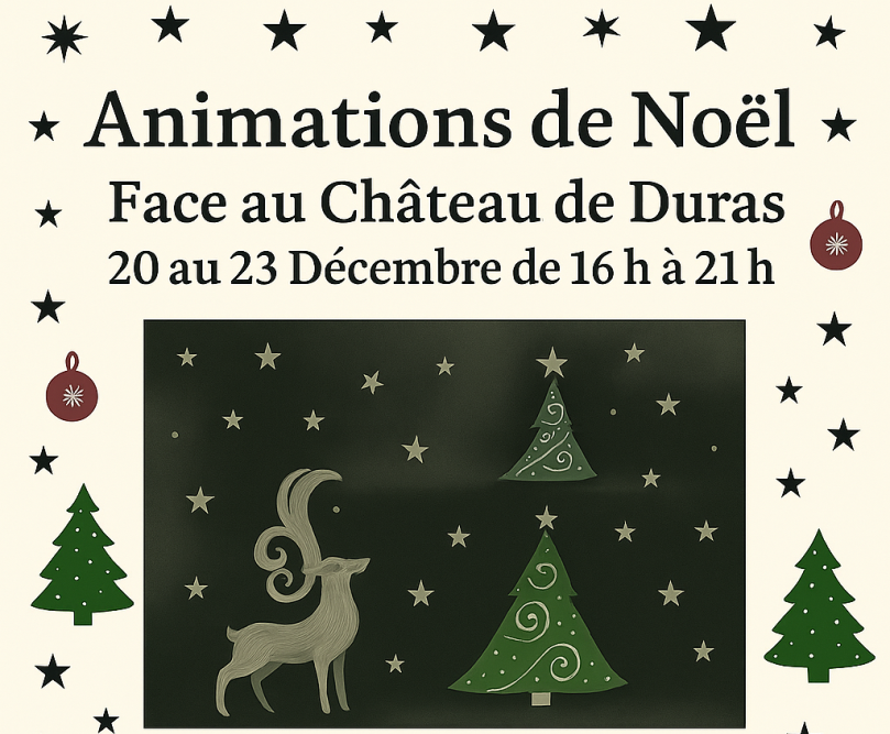 Animations avant Noël à Duras