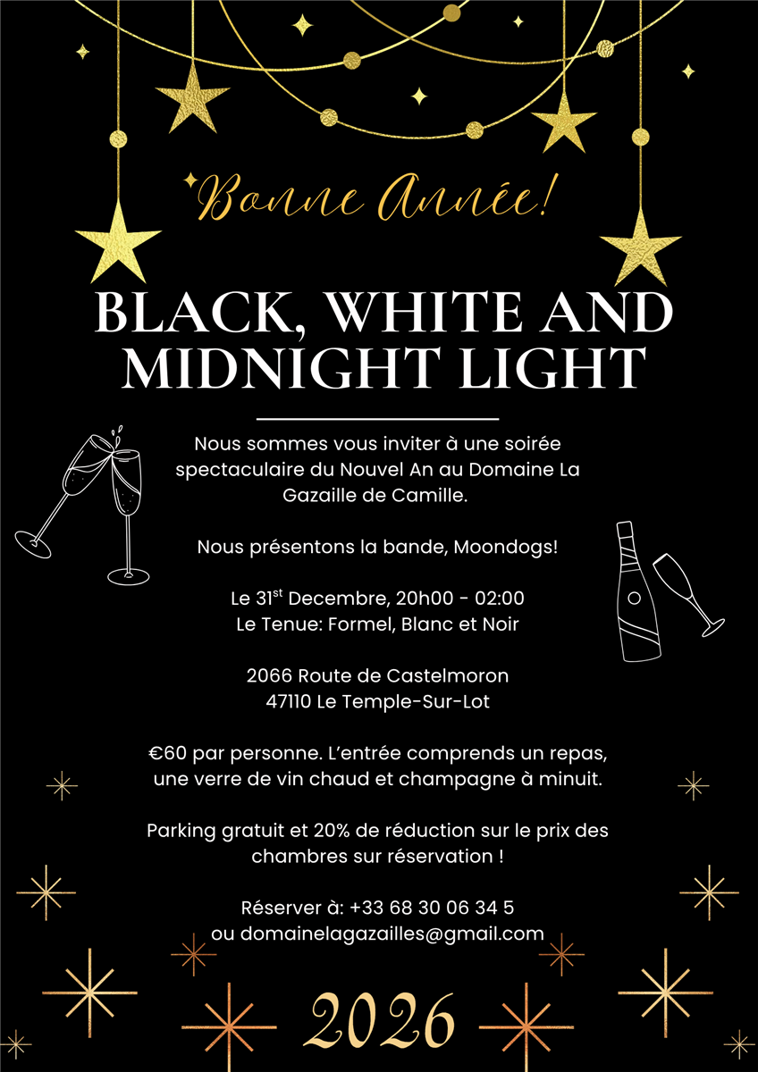 Soirée réveillon du Nouvel An