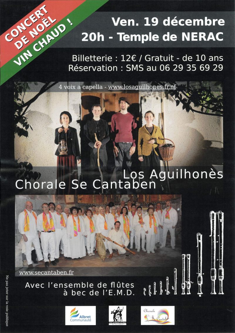 Concert de Noël des chorales Los Aguilhonès et ...