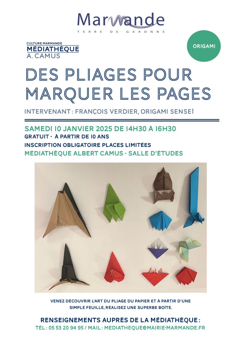 Atelier Origami - Des pliages pour marquer les ...