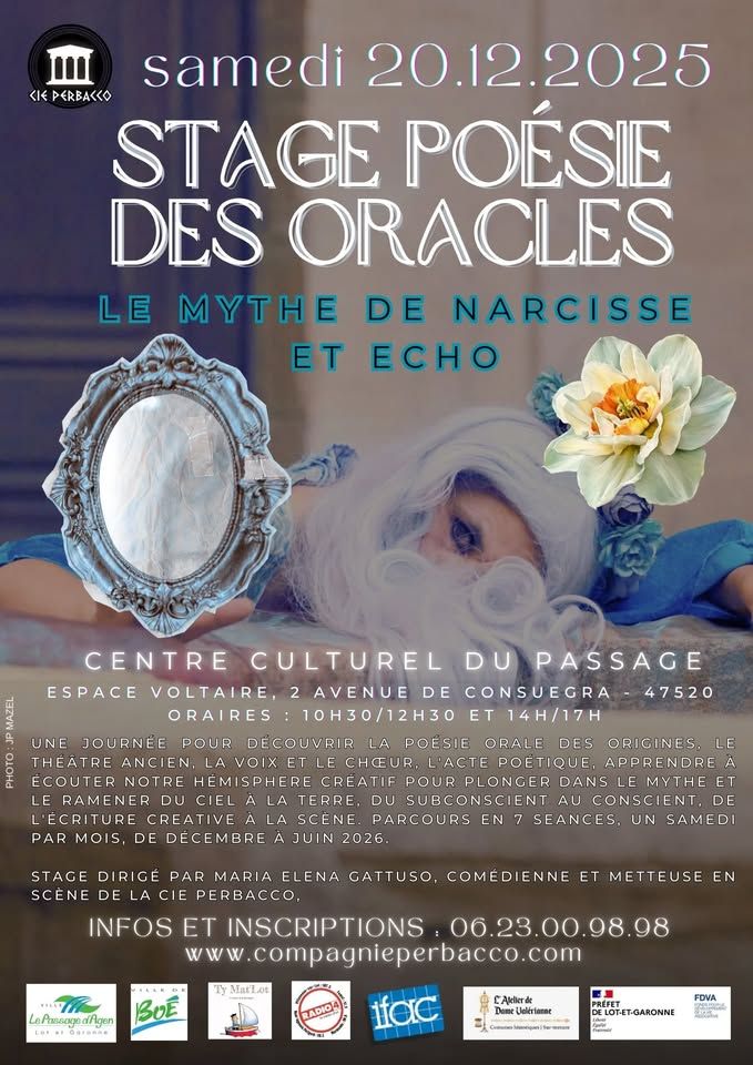 Stage de théâtre : poésie des oracles, le myth ...
