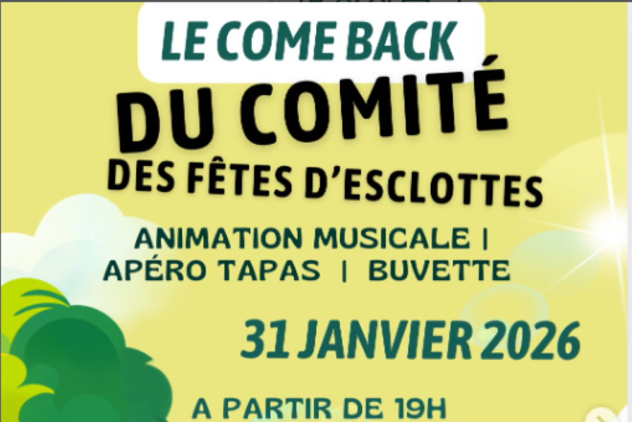 Le Come Back du comité des fêtes d'Esclottes