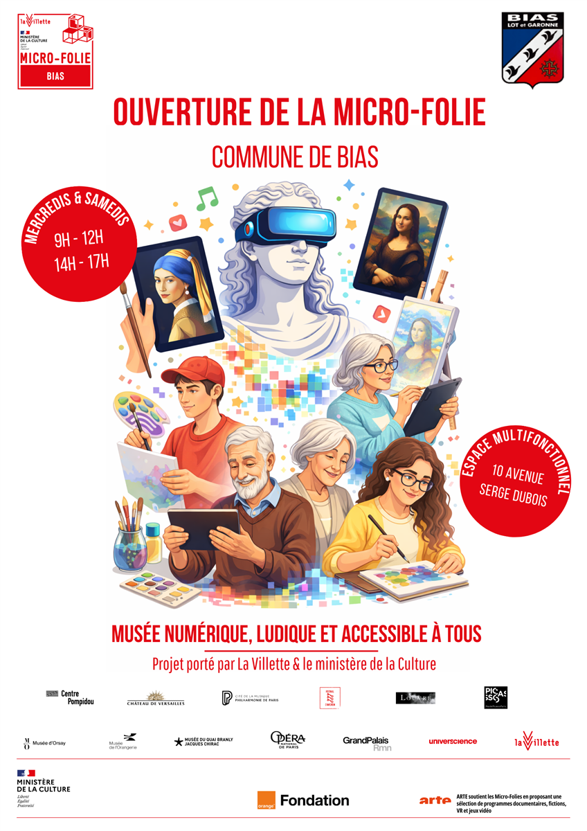 Ouverture de la Micro-Folie de Bias