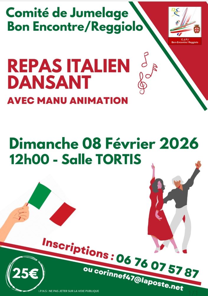 Repas italien dansant