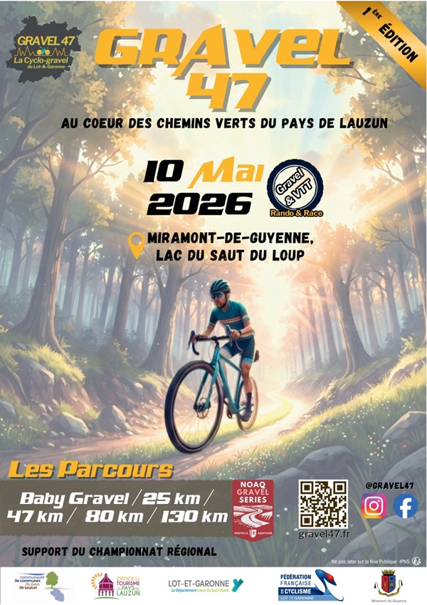 1ʳᵉ édition Gravel 47 : au coeur des chemins v ...