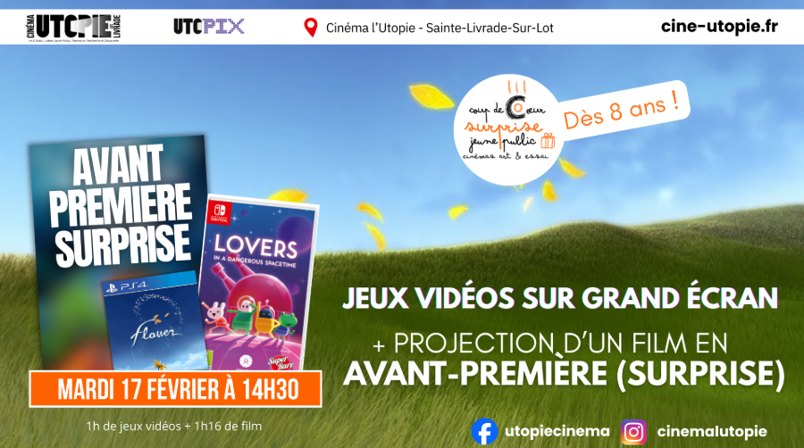 Avant-première surprise : Cinéma et jeux-vidéos