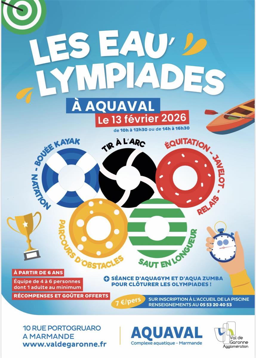 Les Eau'Lympiades à Aquaval