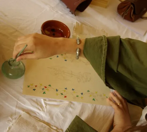 Ateliers interactifs : calligraphie et héraldique