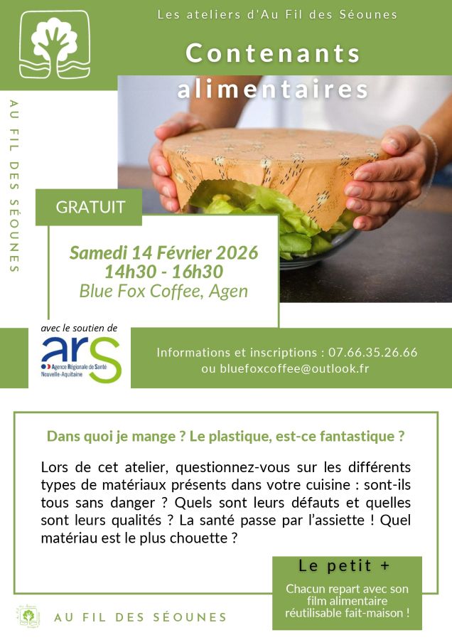 Atelier "contenants alimentaires" avec Au fil  ...
