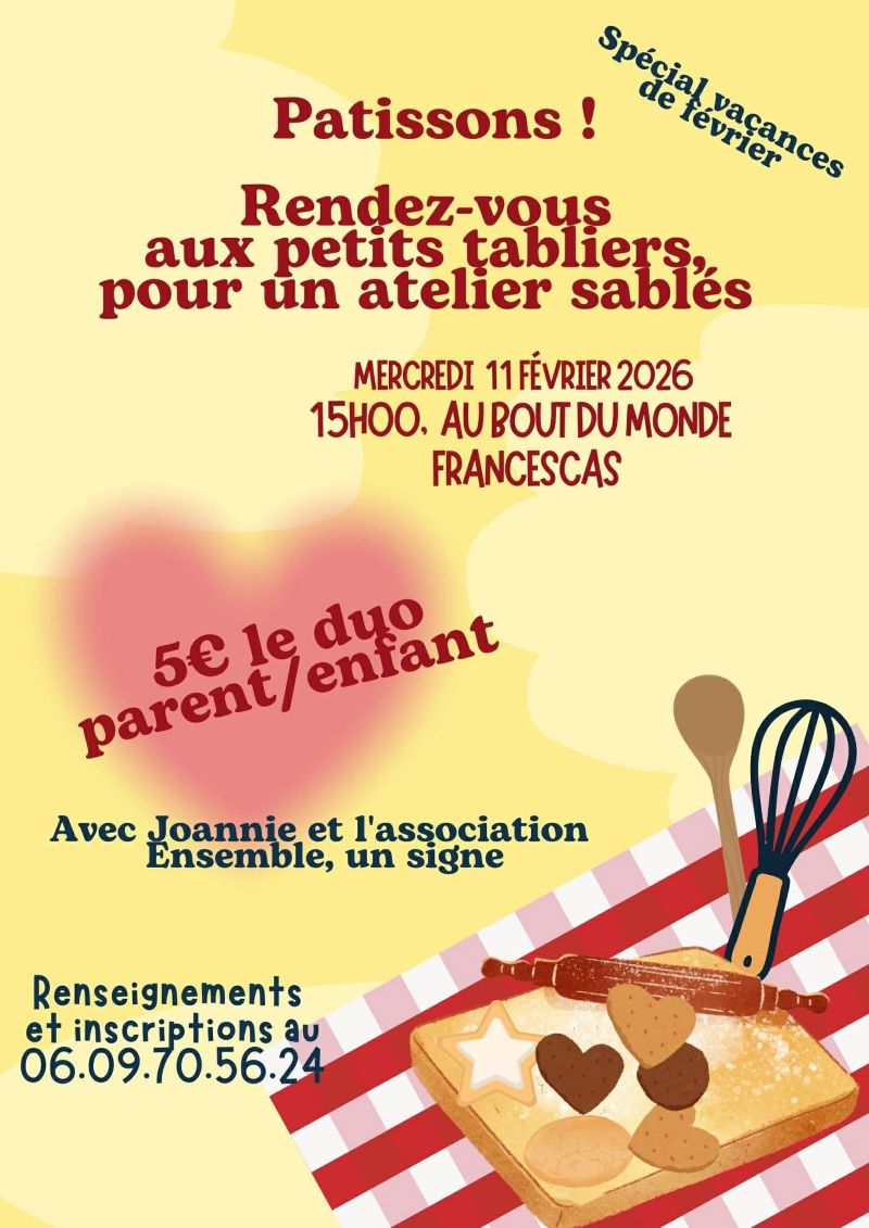 Atelier sablés avec l'association Ensemble, un ...