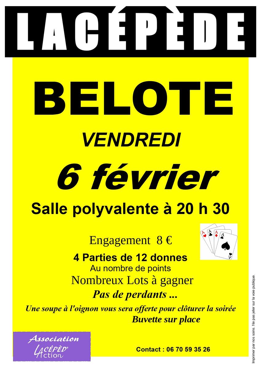 Soirée belote à Saint Sardos