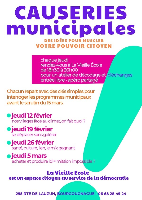 Causerie municipale : des idées pour muscler v ...