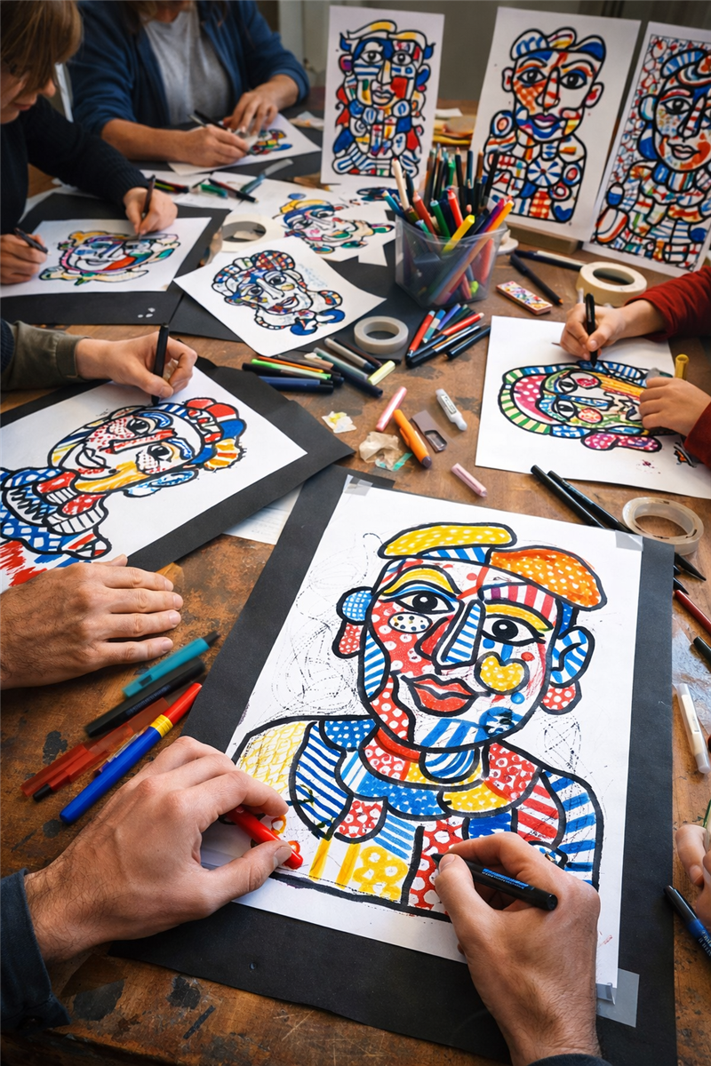 Micro-folie, créer ton autoportrait à la maniè ...