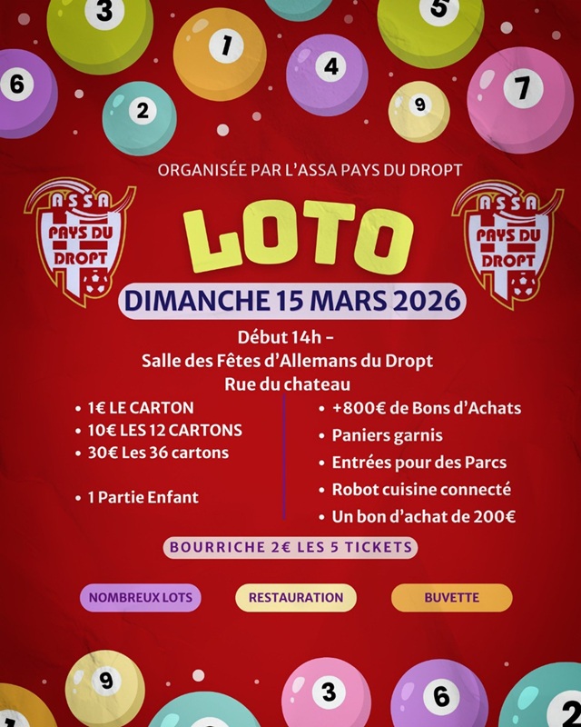 Loto de l'ASSA Pays du Dropt