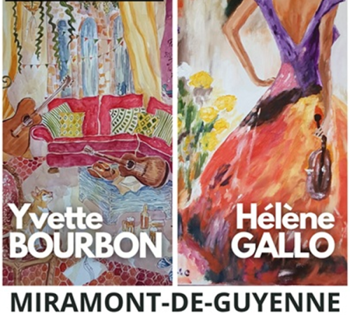 Exposition de peinture Yvette Bourbon et Hélène Gallo