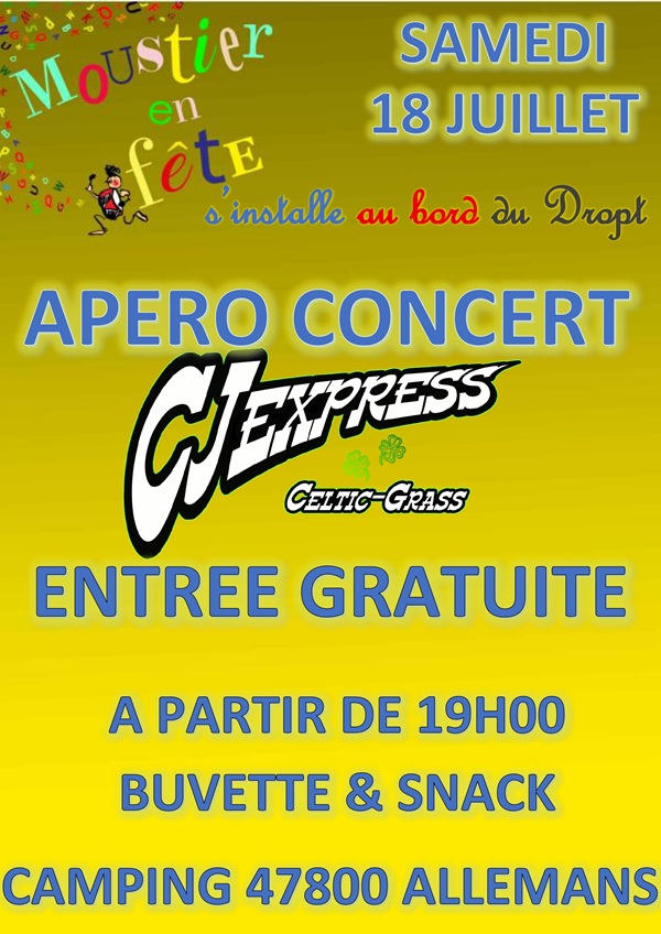 Apéro-concert avec le ... - Crédit: ©comitéd'lafêtemoustier | CC BY-NC-ND 4.0