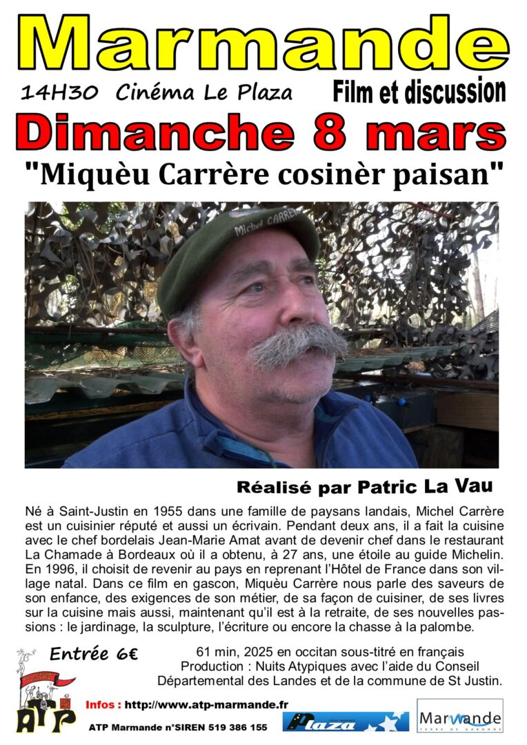 Film et discussion : "Miquèu Carrère cosinèr p ...