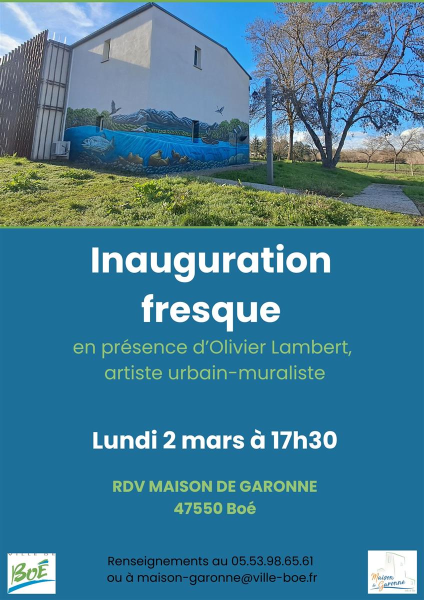 Inauguration de la fresque d’Olivier Lambert