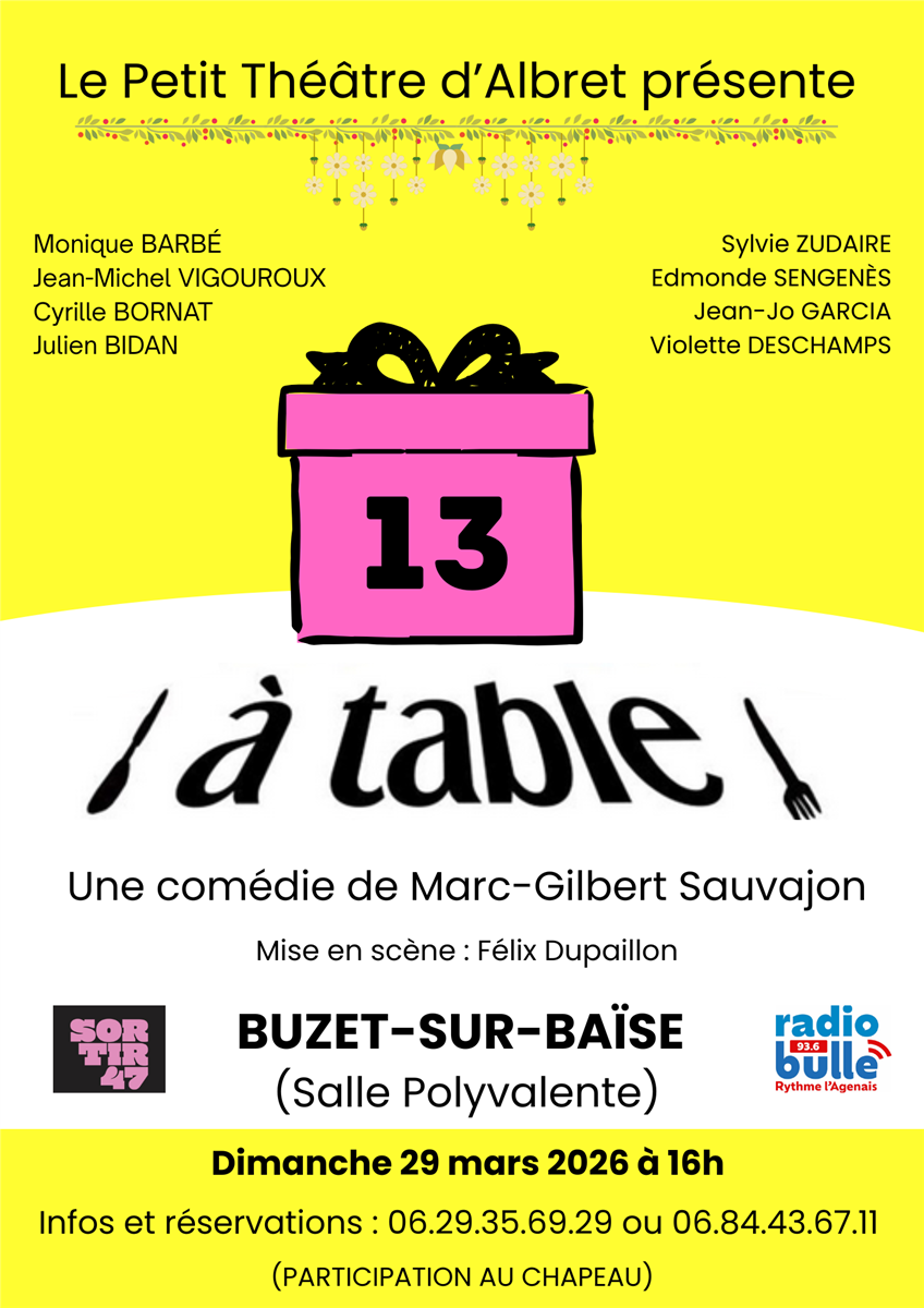 Théâtre : À table !